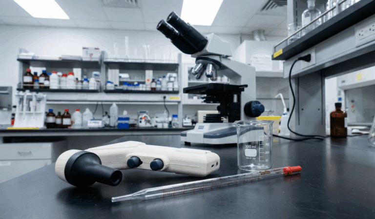 پیپت پرکن ثراتونا مدل آوند در آزمایشگاه بیولوژی